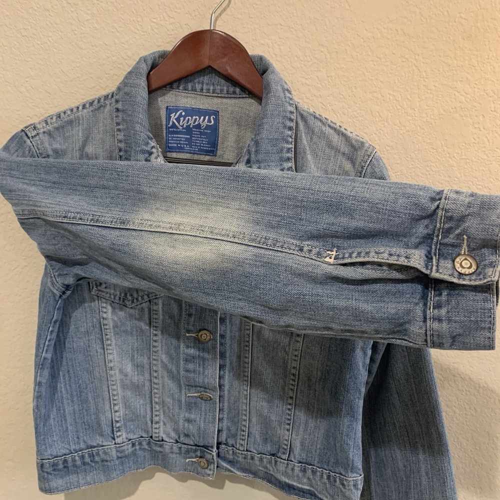 Kippys Premium Denim Jean Jacket Made In The USA Western Style Size Medium - Picture 6 of 14